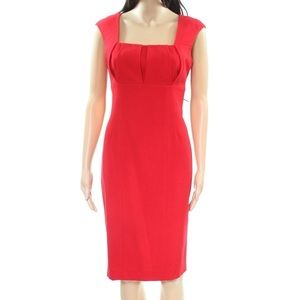 Red hot sheath dress 👗